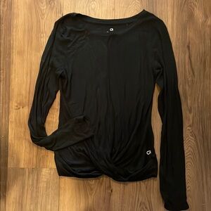 Black Long Sleeve Gap Fit Women's Top
